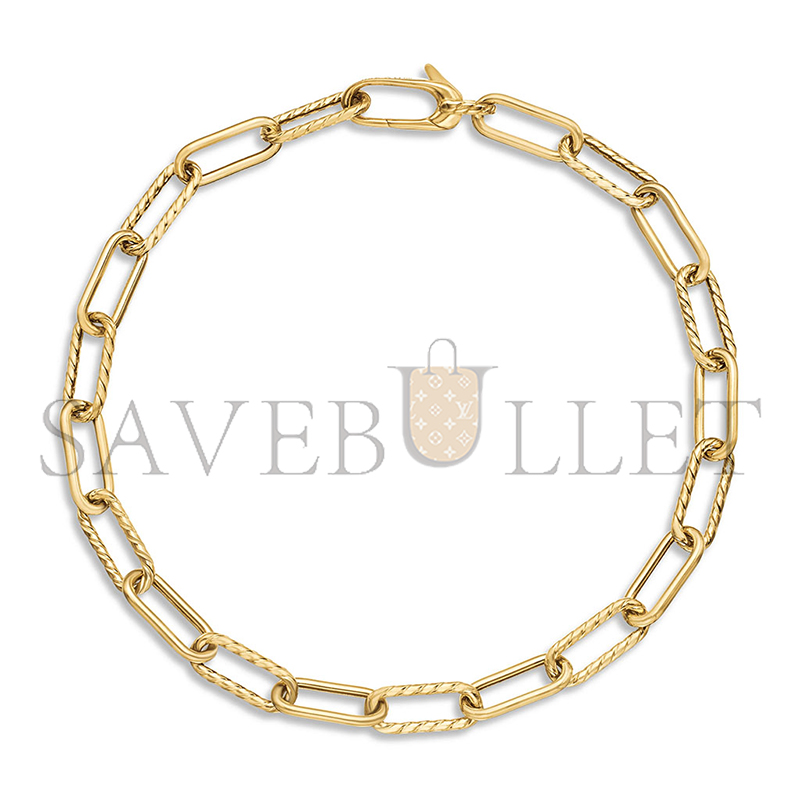 DAVID YURMAN DY MADISON CHAIN BRACELET 18K YELLOW GOLD, 4MM B17841 88